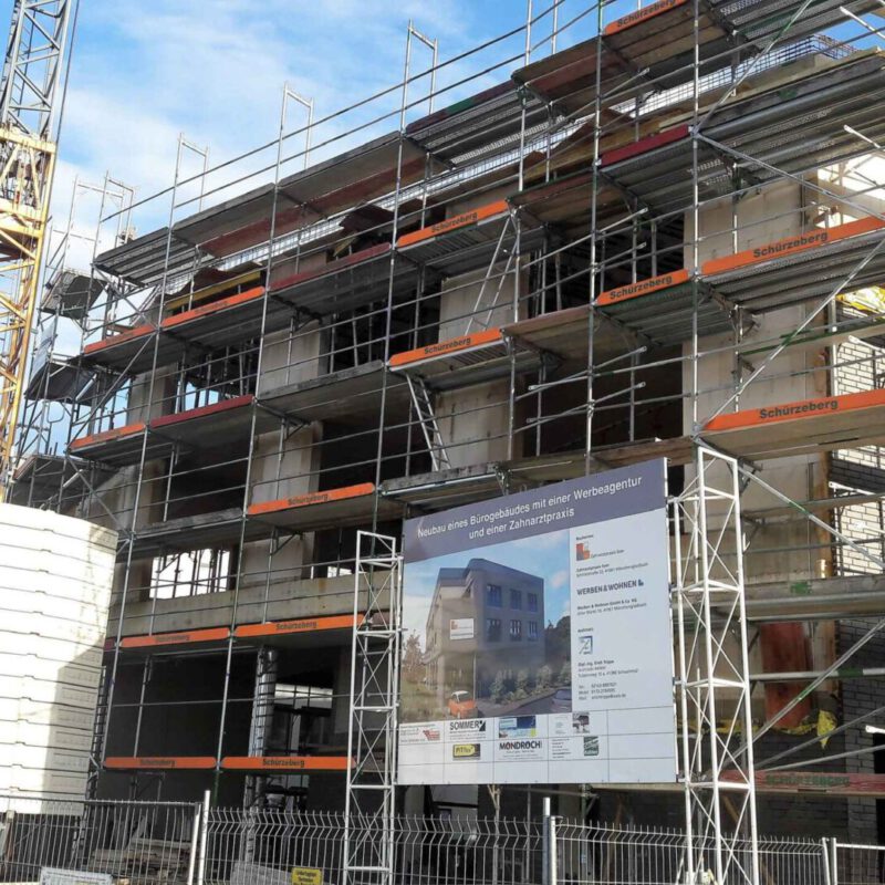 Gebäude Nordpark Bauphase